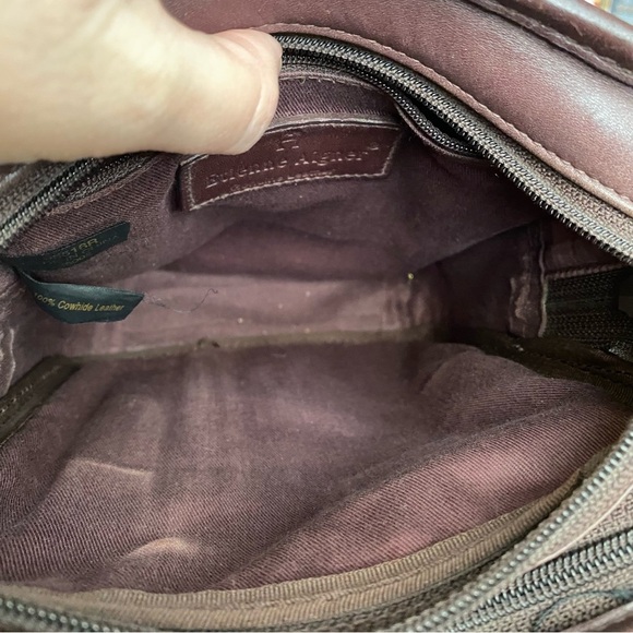 Stylish Etienne Aigner Brown Leather Shoulder Bag - Picture 9 of 11